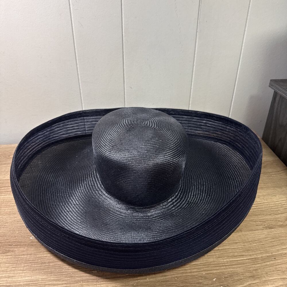 B Michael New York Womens Vintage Hat Navy Blue Church Cap